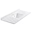 Fresca 42" Countertop with Undermount Sink - Carrara Marble | 1-Hole Faucet Drilling